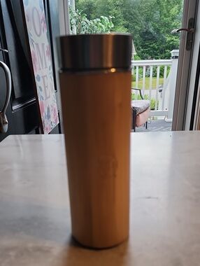 Weight Watchers Bamboo Travel Bottle with Silver Lid